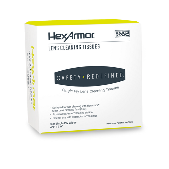 Buy HexArmor 14-10009 Eyewear Cleaning Tissues 4.9" x 7.9 "- 300 Sheets and Save Now!