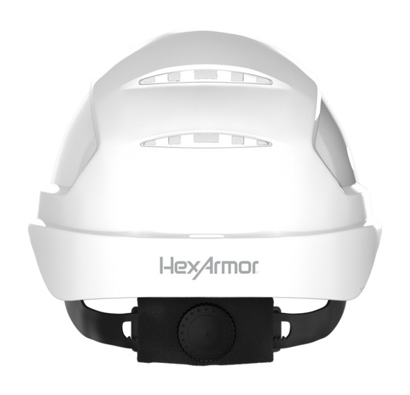 HexArmor Ceros 16-13001 XP250E - White - Vented - Short Brim - 1 Each