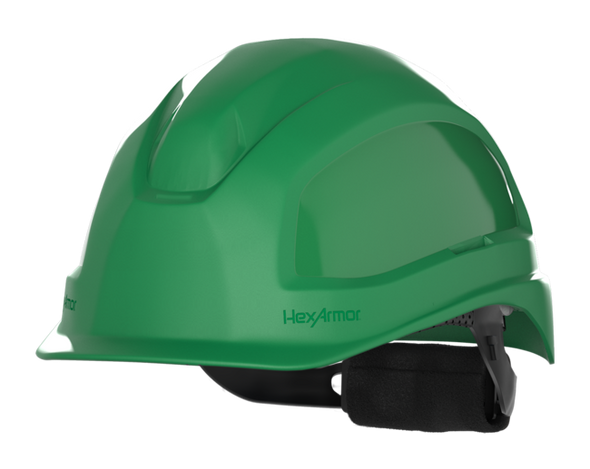 Buy HexArmor Ceros 16-13004 XP250E - Green- Vented - Short Brim and Save Now!