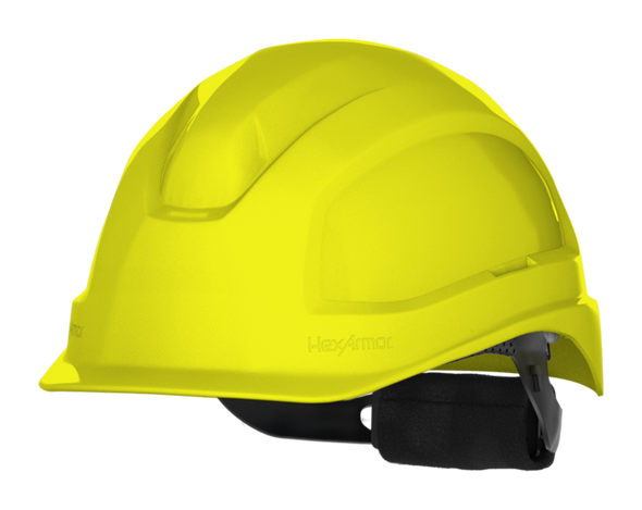 Buy HexArmor Ceros 16-13010 XP250E - Hi-Vis Yellow - Vented - Short Brim and Save Now!