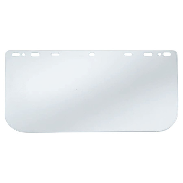 Universal Faceshield, Uncoated, Clear, Polycarbonate, 16 in L x 8 in H - 1 Each