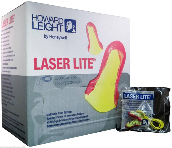 Howard Leight LL-30 Laser Lite Corded Foam Earplugs  NRR 32. Shop Now!