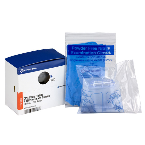 First Aid Only FAE-6015 SC Refill CPR Mask, 2 Gloves per/box. Shop Now!