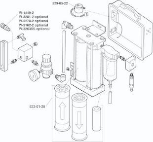 3M Portable Compressed Air Filter and Regulator Panel 100 cfm - 1 Each