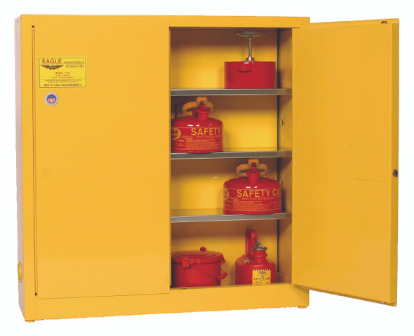 Buy Eagle 1976 Flammable Liquid Safety Storage Cabinet 2 Door Manual Close today and SAVE up to 25%.