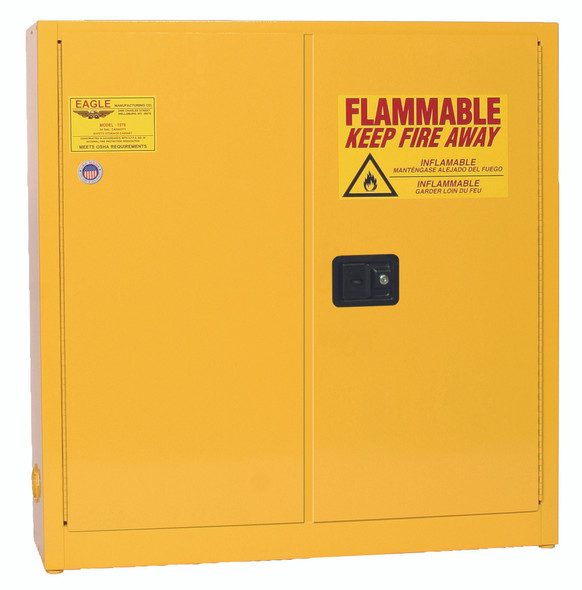 Buy Eagle 1976 Flammable Liquid Safety Storage Cabinet 2 Door Manual Close today and SAVE up to 25%.