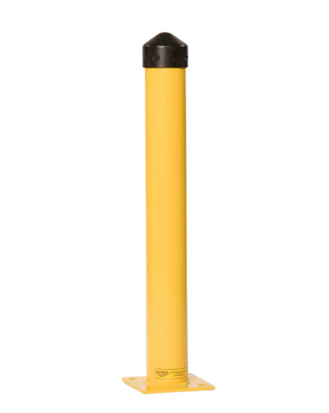 Buy Eagle 1763 6 Inch x 36 Inch Yellow Round Steel Bollard Post w/ Cap today and SAVE up to 25%.