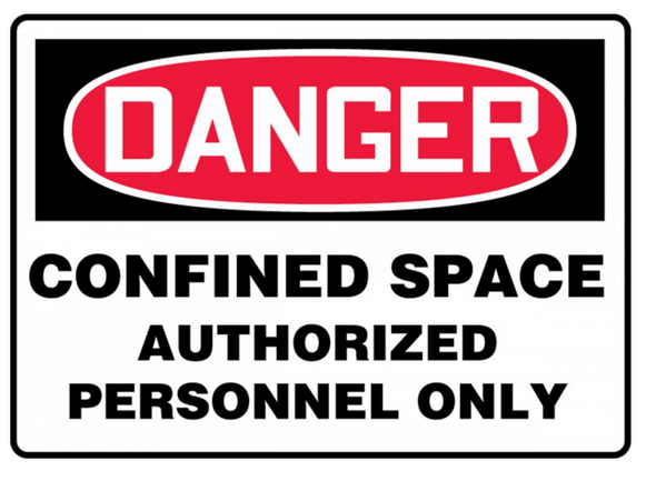 Accuform MCSP140 Confined Space Authorized Personnel Only Signs. Shop now!