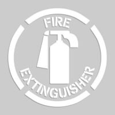 Accuform PMS214 Fire Extinguisher Sign - Floor Marking Stencils. Shop now!