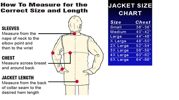 How to Measure. Tillman 3280 Heavyweight 30" Jacket Cowhide Leather Jacket. Shop Now!
