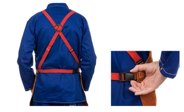 Weldas Leather Bib Apron STEERSOTuff