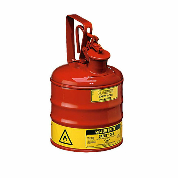 Justrite 10301 Self Close 1 Gal Type I Safety Can w/ Trigger Handle for Flammables. Shop now!