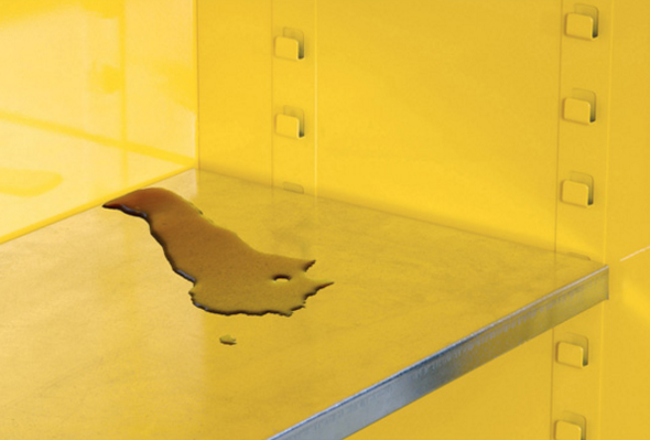 Justrite 893020 Yellow 30 Gal Sure-Grip Ex Flammable Safety Cabinet. Shop now!