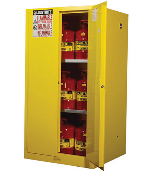 Justrite 896000 Yellow 60 Gal Sure-Grip Ex Flammable Safety Cabinet. Shop now!