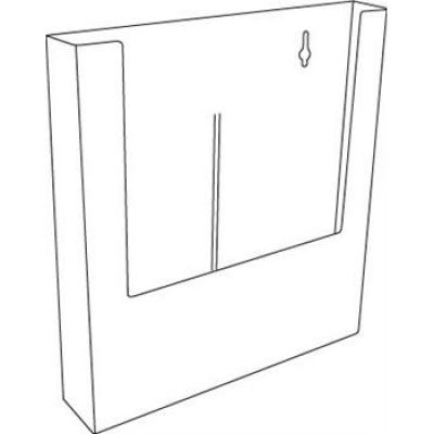 AK-W230 WM Brochure Holder with Slat Wall Clips. Shop Now!