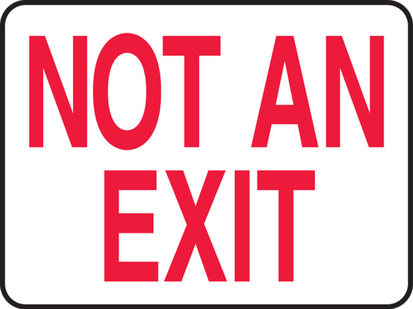 Accuform MEXT911 Not An Exit Sign. Shop now!