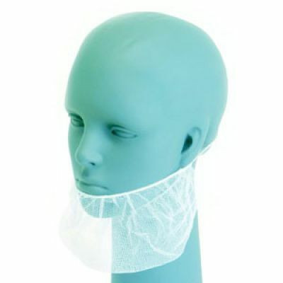Disposable White Beard Cover.