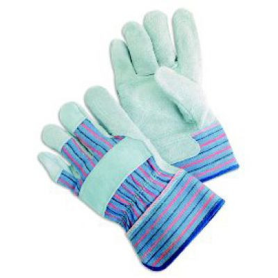 Premium Leather Palm Gloves with Rubberized Safety Cuffs. Shop Now!