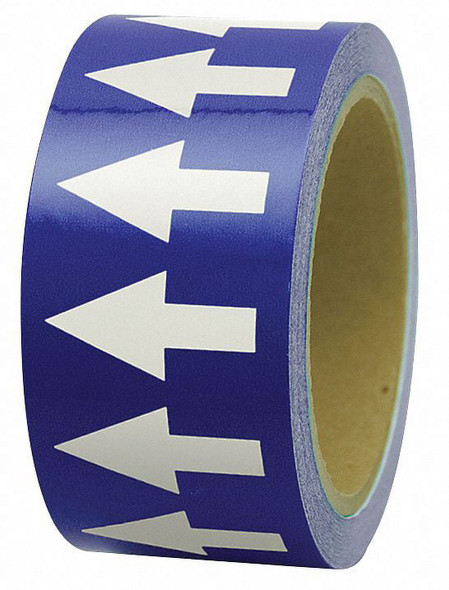 INCOM 4" x 108' Directional Flow Arrow Tape - Color: Blue/White - In Limited Stocks