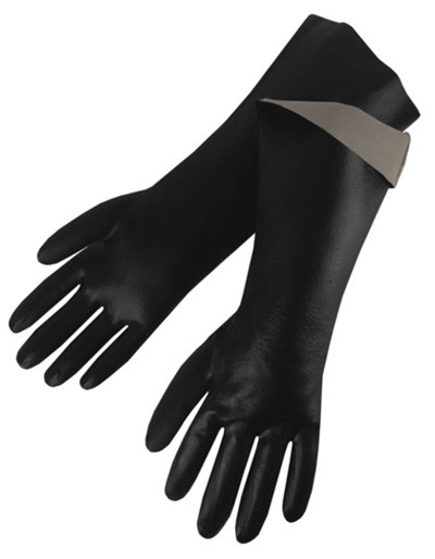 18" Smooth Chemical Resistant PVC Gloves. Shop Now!