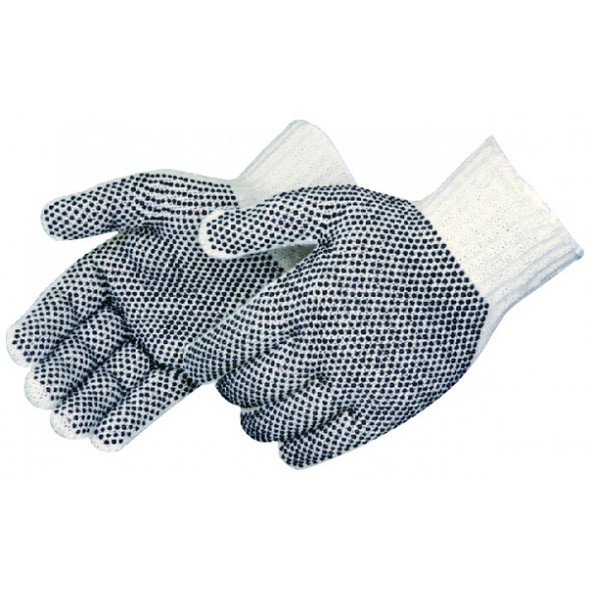 String Knit Gloves 2 Side PVC Dotted. Shop Now!