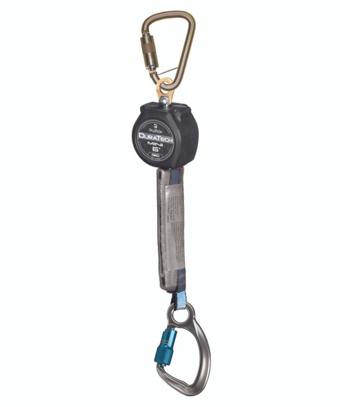 FallTech 72706SB6 6' Mini SRD Single-Leg Steel Carabiner/Aluminum Captive-Eye Carabiner. Shop Now!