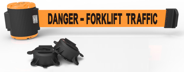 Banner Stakes MH5013 30' Magnetic Wall Mount - Orange "Danger- Forklift Traffic" Banner. Shop now!