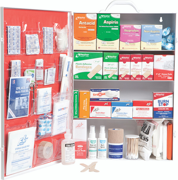 Prostat First Aid 4 Shelf Class A Industrial Cabinet Kit with Liner . Shop now!