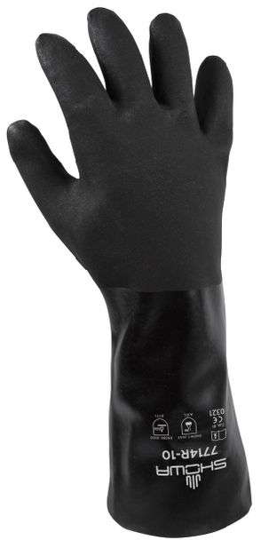 Showa 7714R-10 Black Knight Chemical Resistant Gloves. Shop Now!