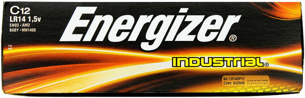 Energizer Industrial EN93 C Alkaline Batteries - 12 each