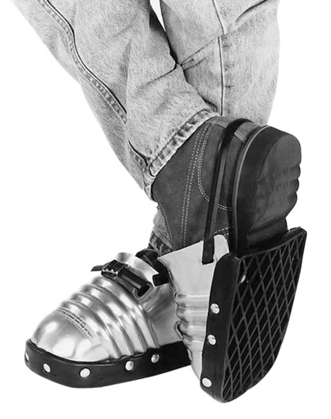 Ellwood Men's Metal Foot Guards (Full Rubber Sole). Shop Now!