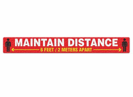 INCOM FS3037V Maintain Distance Anti-Slip Floor Sign (ID-FS3037V)