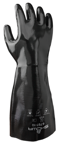 Showa 6797-10 Neoprene Coated Elbow Length Gauntlet Gloves. Shop now!