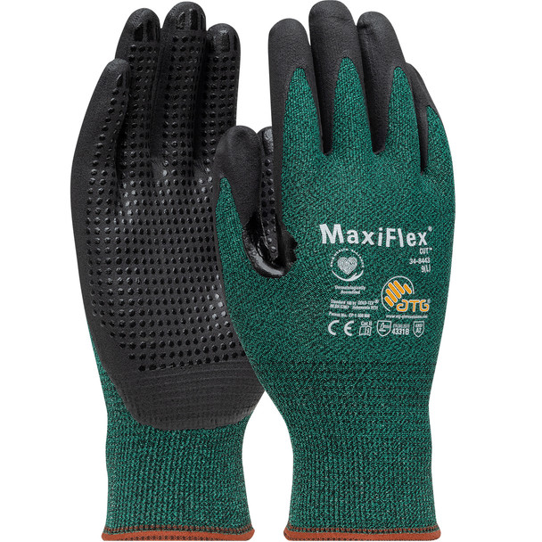 BUY Seamless Knit Engineered Yarn Glove with Premium Nitrile Coated MicroFoam Grip on Palm &amp; Fingers - Micro Dot Palm - Touchscreen Compatible now and SAVE!