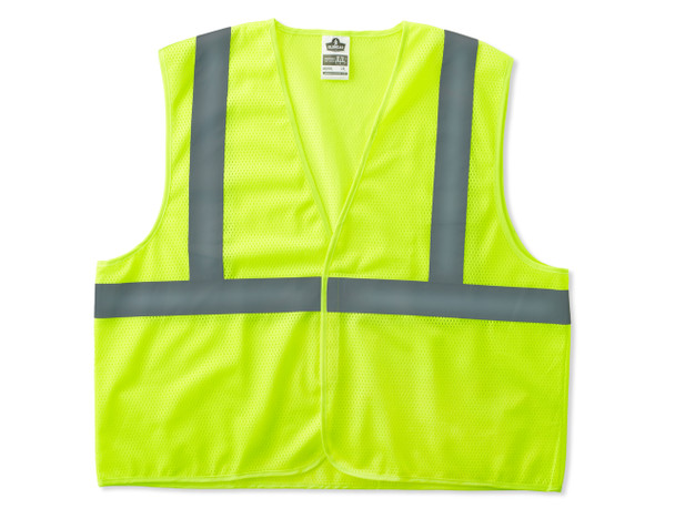 Ergodyne 20977 8205HL GloWear Class 2 Super Econo Vest, Color=Yellow | Size=2X/3X - 1 Each