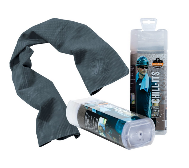 Ergodyne 6602 Chill Its Evaporative Cooling Towel in Gray. Shop now!