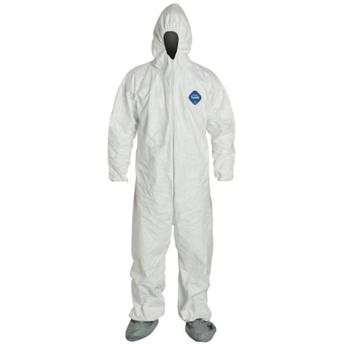 Tyvek Coverall with elastic wrist, Hood & Booties