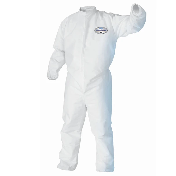 KleenGuard A30 46107 Elastic Wrists and Ankles Protection Coveralls - 4X-Large - 21 Each - Closeout