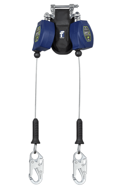 FallTech 82808TP1 8' Cable FT-X Class 2 LE SRL, Twin-leg with Steel Snap Hooks, BUY NOW!