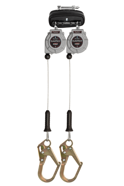 FallTech 83909TP0 9' Cable DuraTech LE SRL, Twin-leg with Steel Mini Rebar Hooks - Sold Per 2 Each - Sold Per 2 Each, BUY NOW!