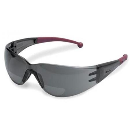 Elvex RX 400G Bifocal Safety Glasses, Grey, Polycarbonate Lens, +3.0 Diopters - 1 Each - In Limited Stock
