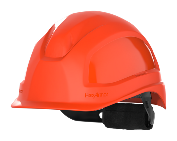 Buy HexArmor Ceros 16-13005 XP250E - Orange - Vented - Short Brim and Save Now!