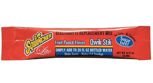 Sqwincher 060202-FP Sugar-Free, Fruit Punch Electrolyte Drink Mix