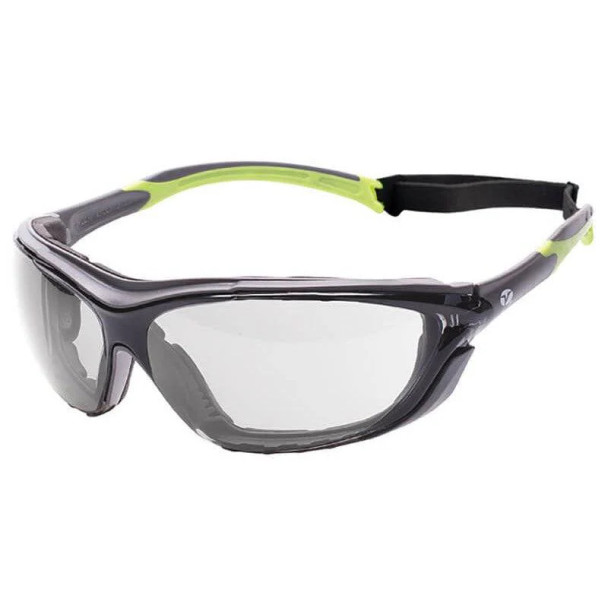 Encon Veratti 05065004  Safety Glasses – Gray Frame, Clear Anti-Fog Lens  -1 Each - In Limited Stock