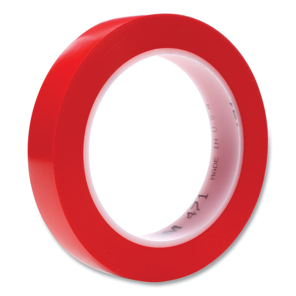 3M Vinyl Tape 471, 3/4 in W x 36 yd L, 5.2 mil Thick, Red