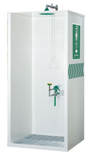 Haws 8605WC AXIONÃ‚Â® MSR Booth Enclosed Shower and Eye/Face Wash. Shop Now!