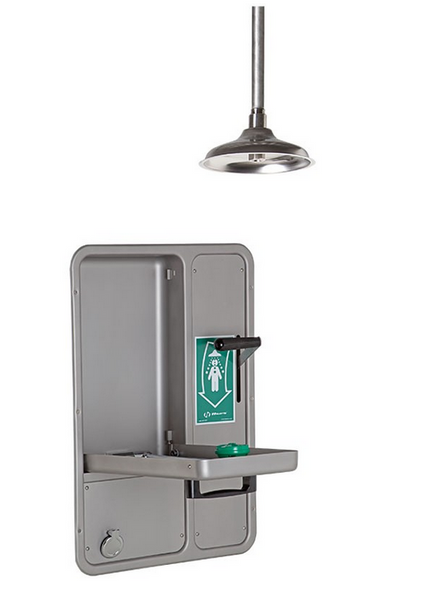 Haws 8356WCDD Wall Mount Recessed Shower with Daylight Drain