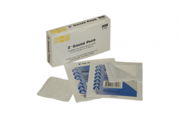 First Aid Only 3-002 2"x 2" Sterile Gauze Pads, 6 Per Box. Shop Now!