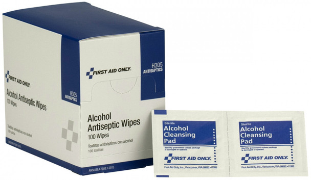 Wipe is saturated with 70% isopropyl alcohol. Shop Now!