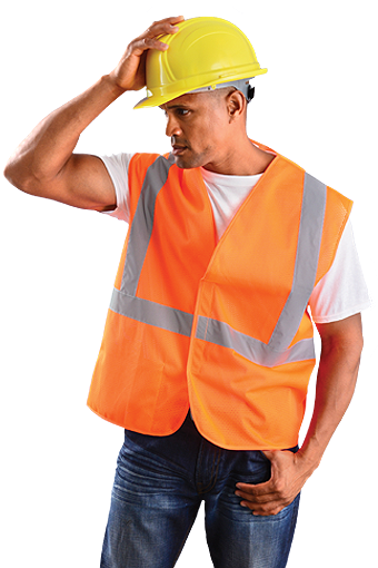 OK A1O Classic Mesh Standard Vest with 2" Silver Reflective Tape available in Orange Color. Shop now!